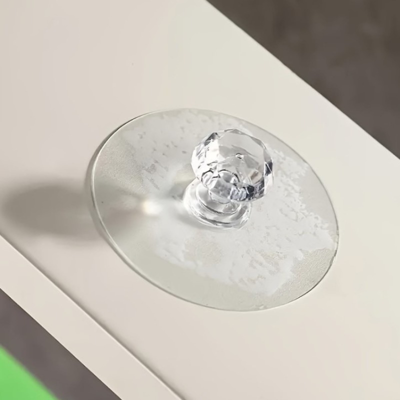 Drawer Organizer Peg - 4Pcs Transparent Crystal Door Knobs Drawer