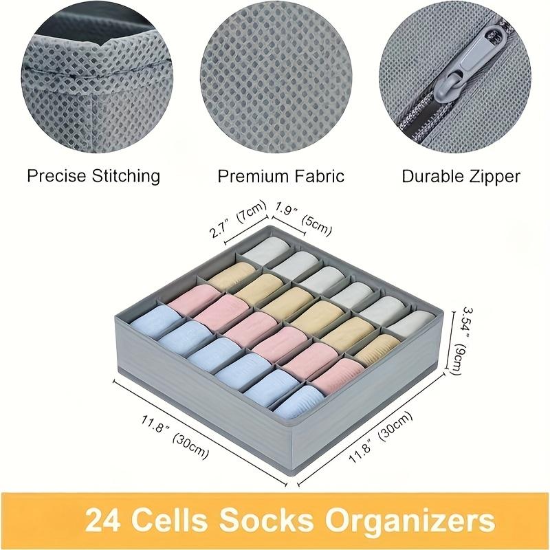 24 Grid Foldable Storage Organ - Drawer Organizer Peg ulasan dan harga
