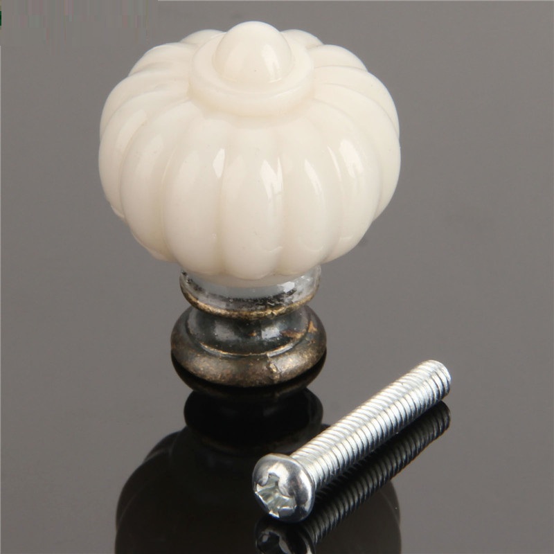 1Pc Acrylic Ivory White Pumpki - Furniture Hardware Suppliers ulasan dan harga