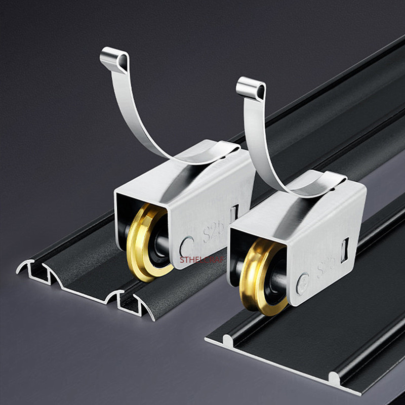2Pcs Stainless Steel Track Pul - Furniture Rails Hardware ulasan dan harga