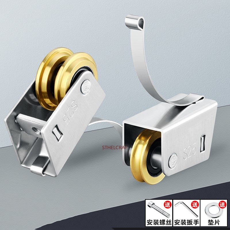 2Pcs Stainless Steel Track Pul - Furniture Rails Hardware ulasan dan harga
