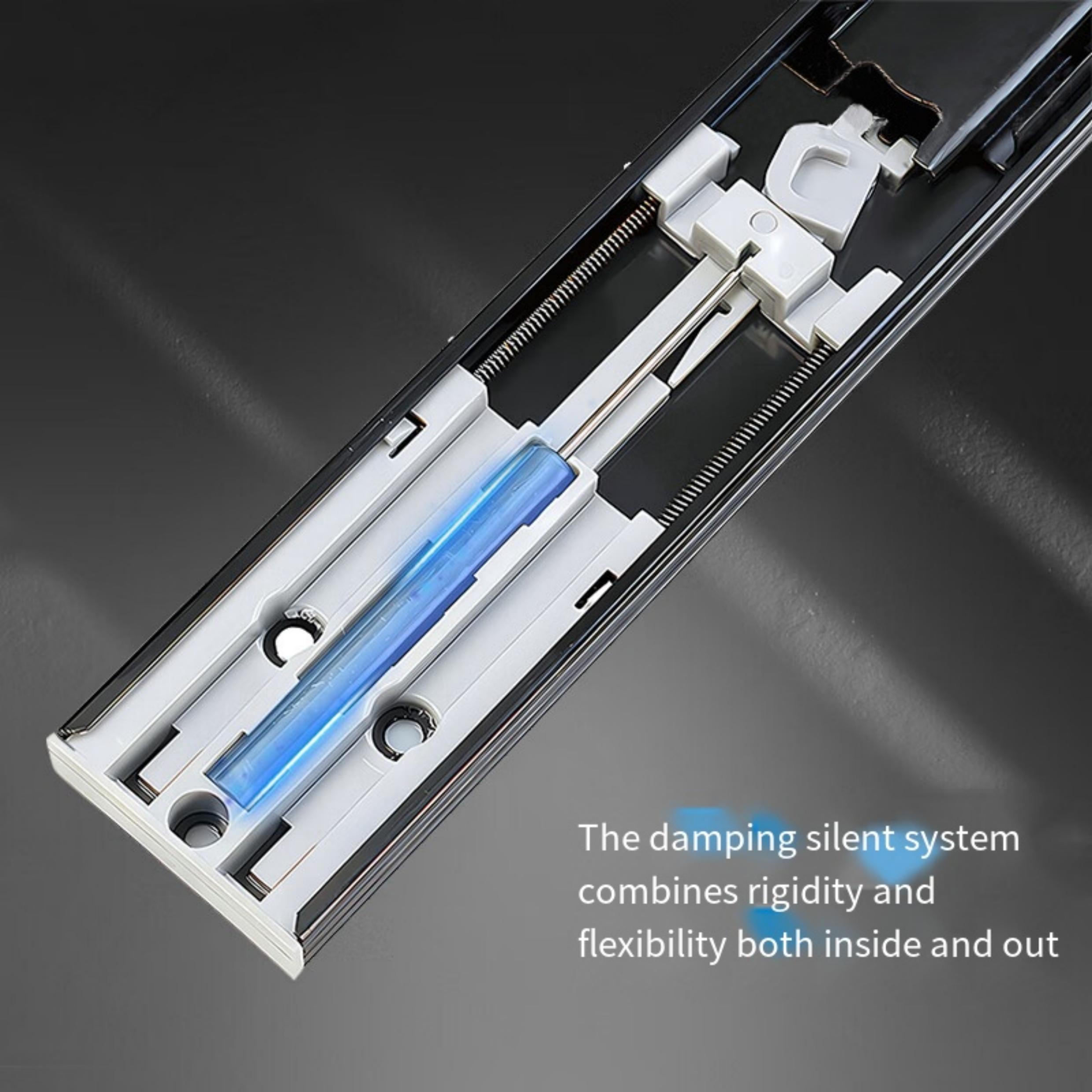 2Pcs Metal Buffer Drawer Slide - Furniture Rails Hardware ulasan dan harga