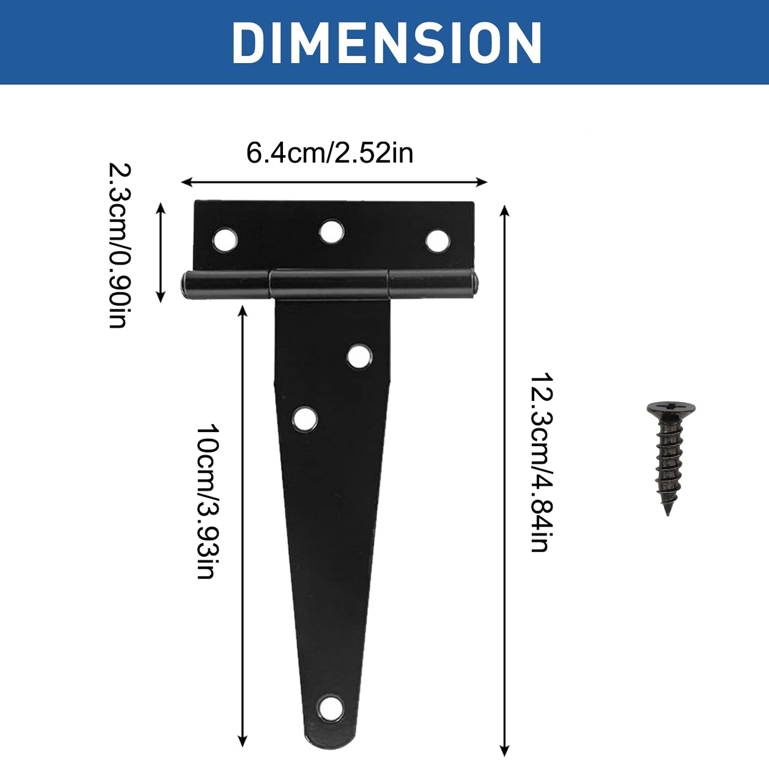4Pcs Heavy Duty T-Strap Door H - Cabinet Hinge Overlay ulasan dan harga
