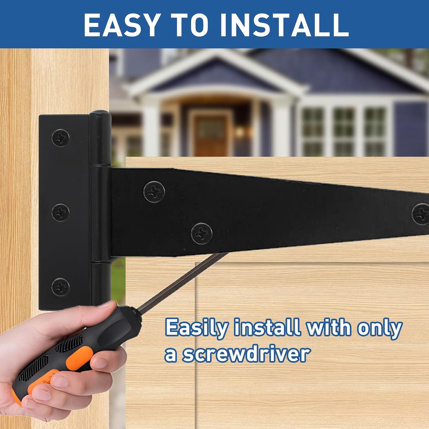 4Pcs Heavy Duty T-Strap Door H - Cabinet Hinge Overlay ulasan dan harga