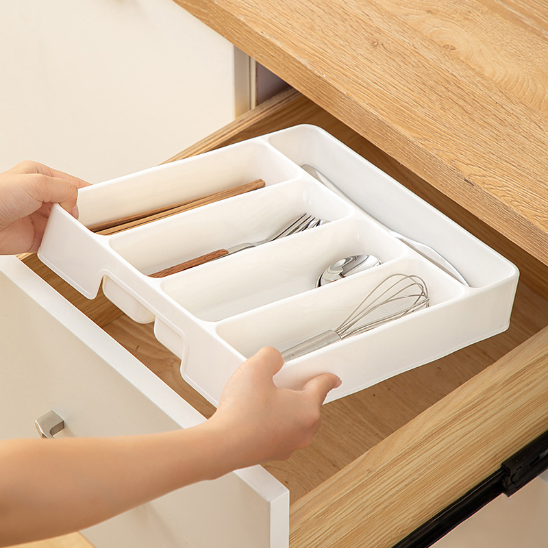 4/5 Compartments Cutlery Organ - Drawer Organizer Peg ulasan dan harga