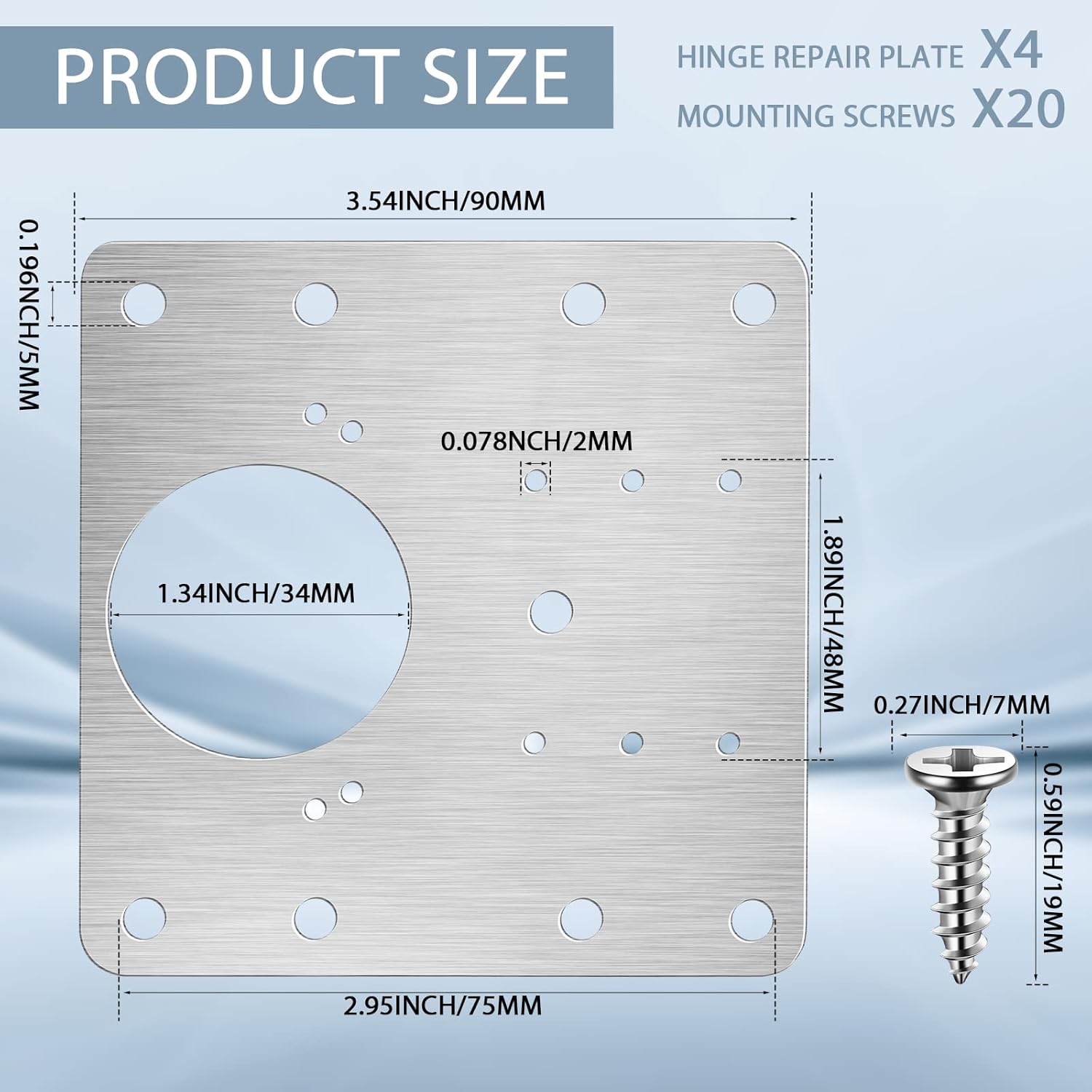 Cabinet Hinge Repair Plate Kit - Cabinet Hinge Overlay ulasan dan harga