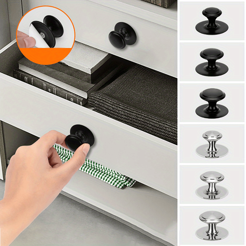 12pcs Punch-free Drawer Handle - Drawer Organizer Peg ulasan dan harga