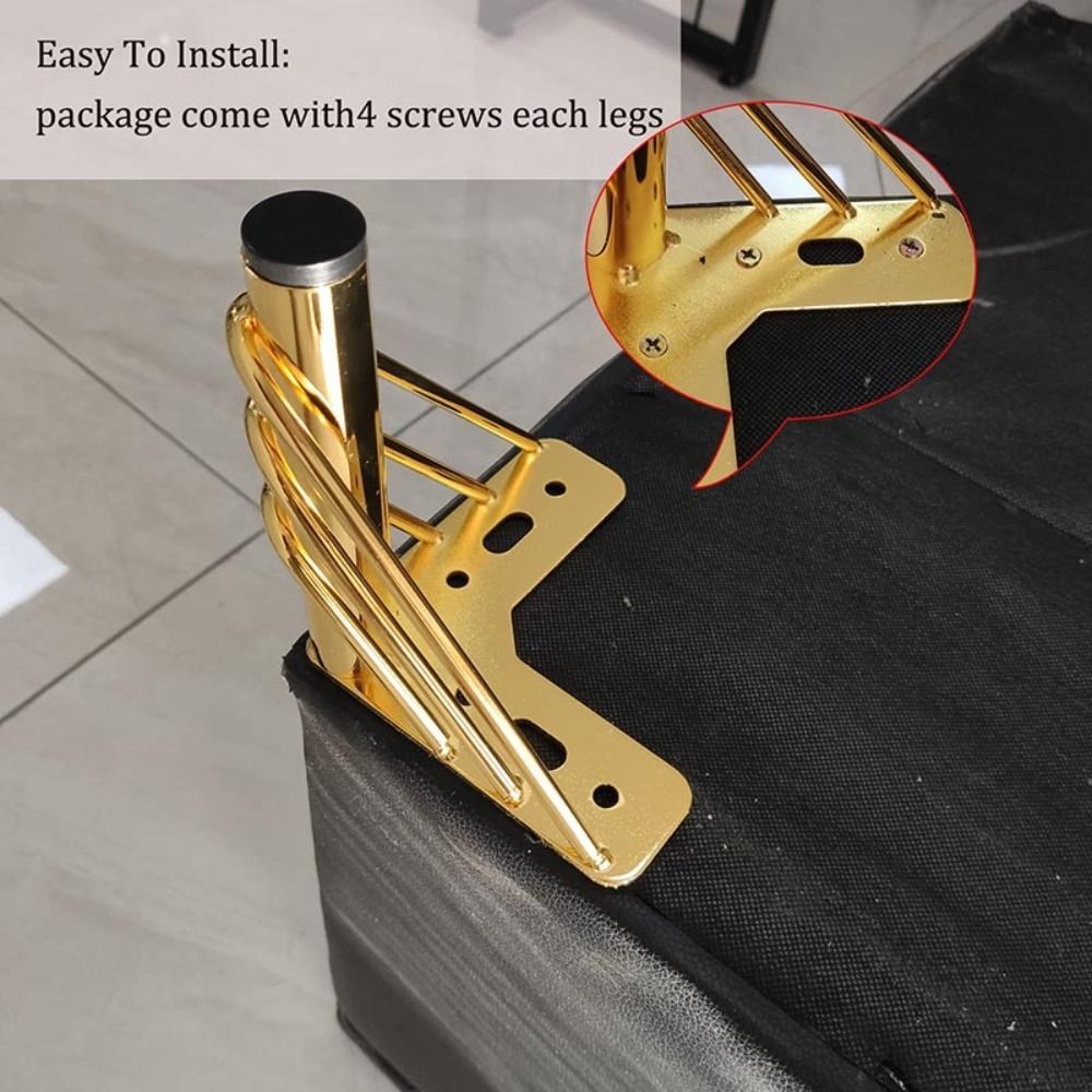 Golden Color Furniture Legs Th - Furniture Hardware Material ulasan dan harga