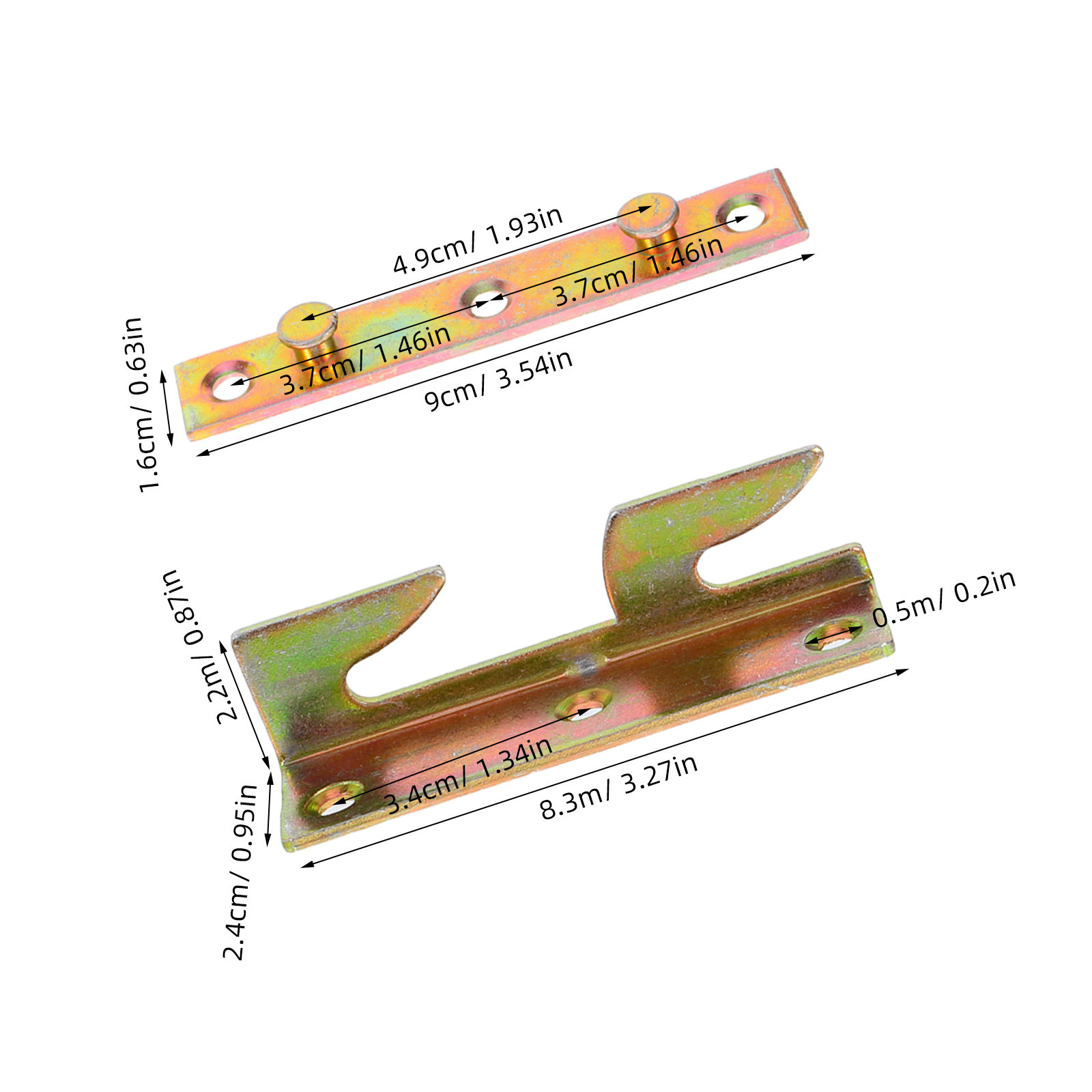4Sets Invisible Bed Frame Rail - Furniture Rails Hardware ulasan dan harga