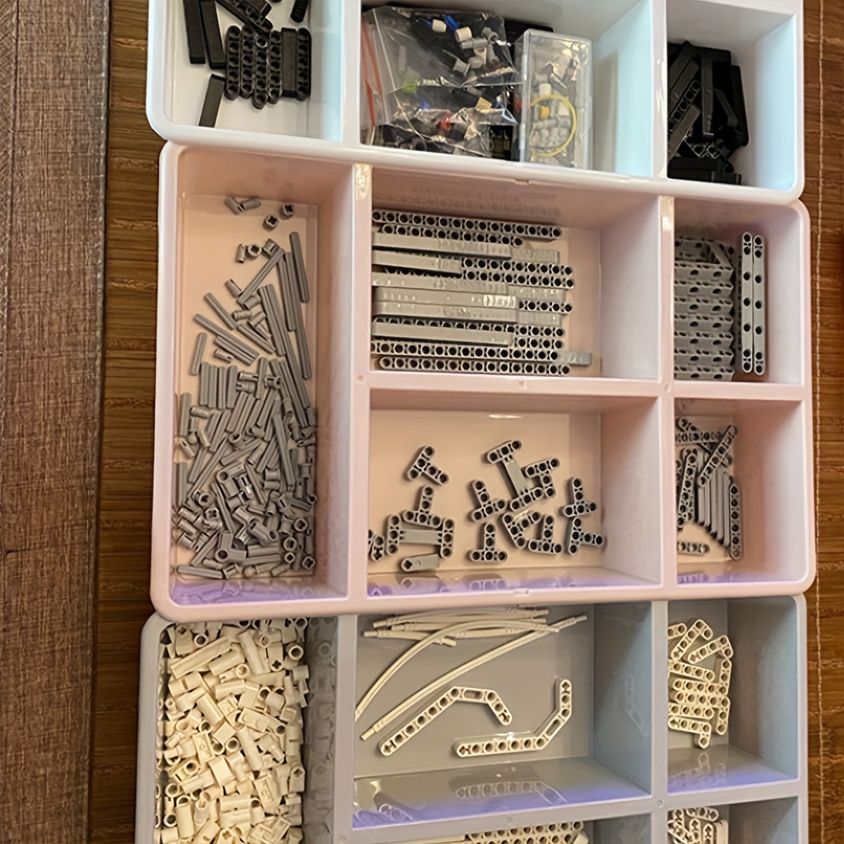 2PCS Divided Storage Box, Mult - Drawer Organizer Peg ulasan dan harga