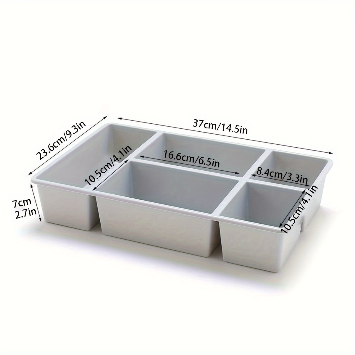 2PCS Divided Storage Box, Mult - Drawer Organizer Peg ulasan dan harga