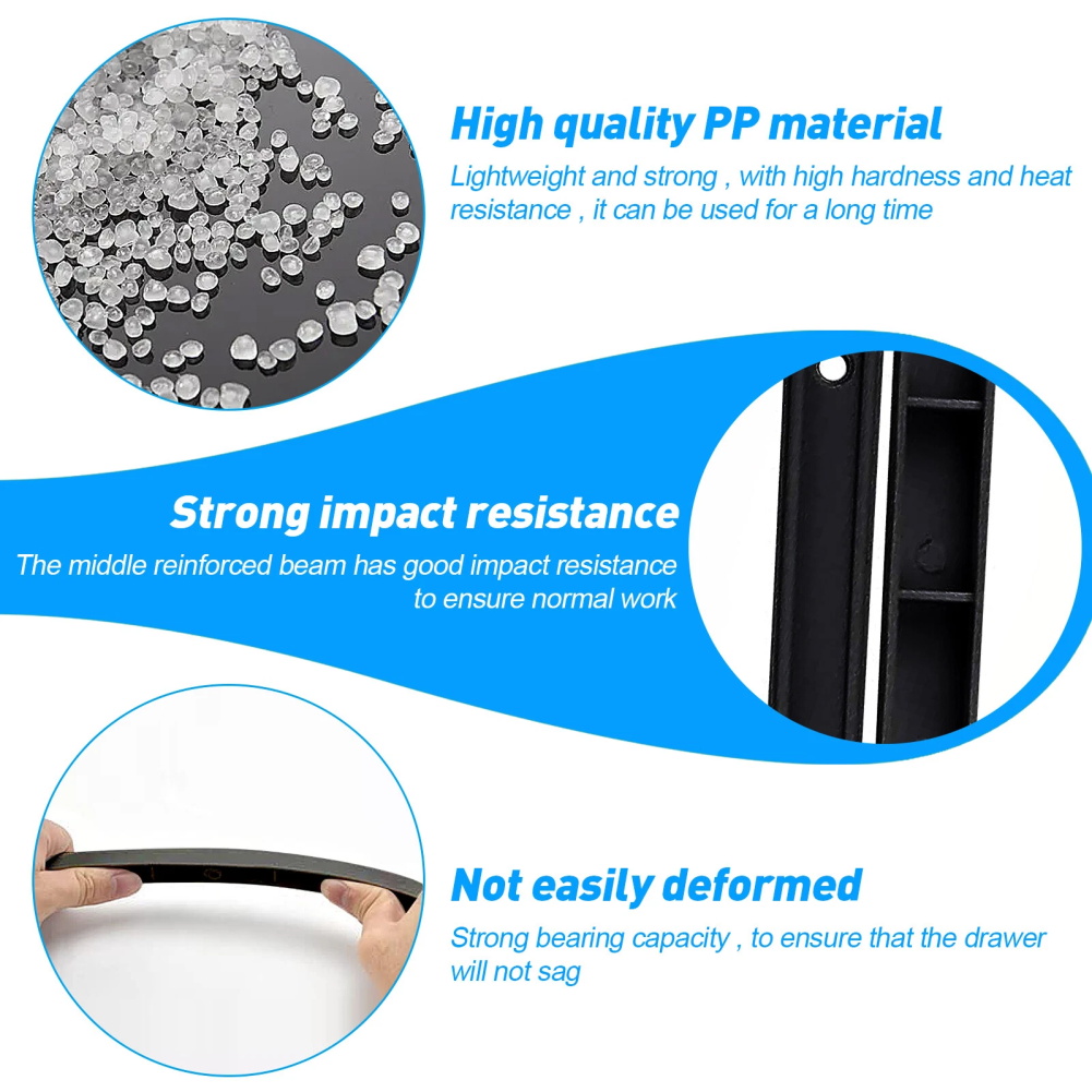 10Pcs Drawer Runners Replaceme - Furniture Rails Hardware ulasan dan harga