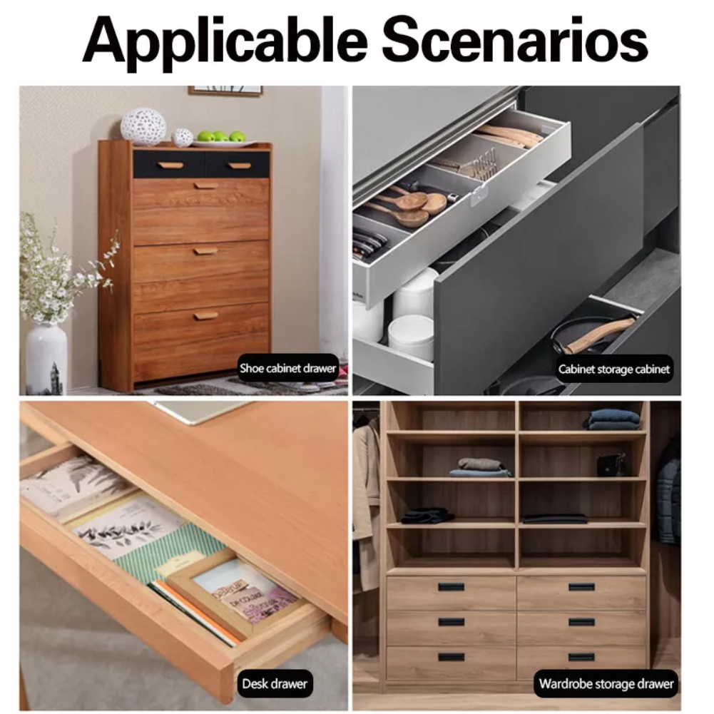 10Pcs Drawer Runners Replaceme - Furniture Rails Hardware ulasan dan harga