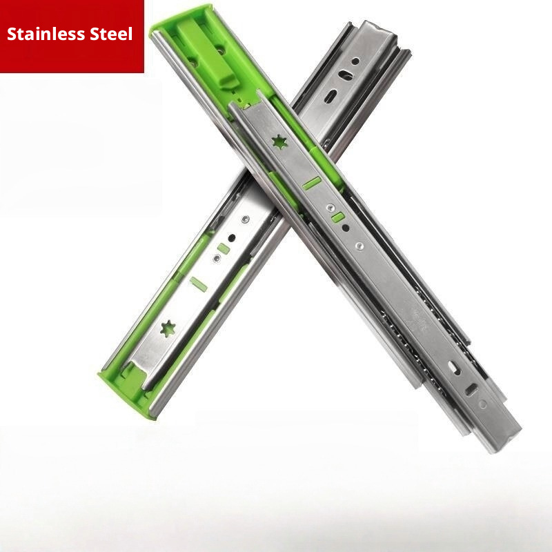 2Pcs Metal Buffer Drawer Slide - Furniture Rails Hardware ulasan dan harga