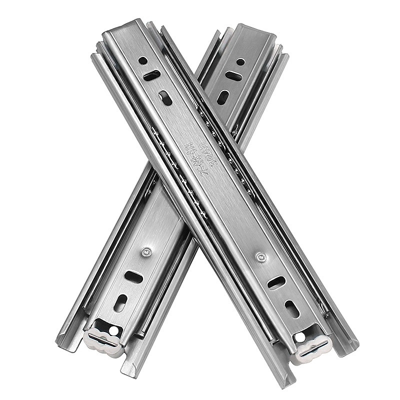 Soft Close Three-Section Stain - Furniture Rails Hardware ulasan dan harga