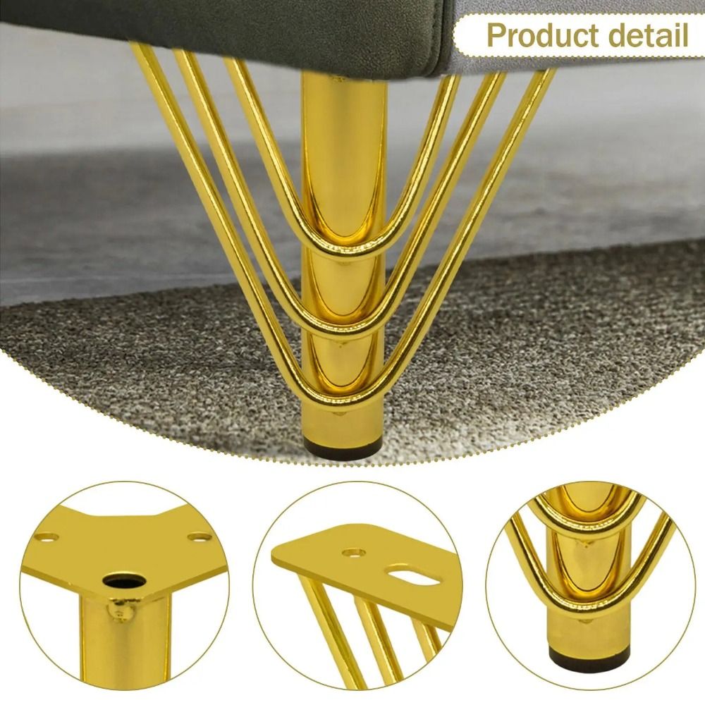 Golden Color Furniture Legs Th - Furniture Hardware Material ulasan dan harga