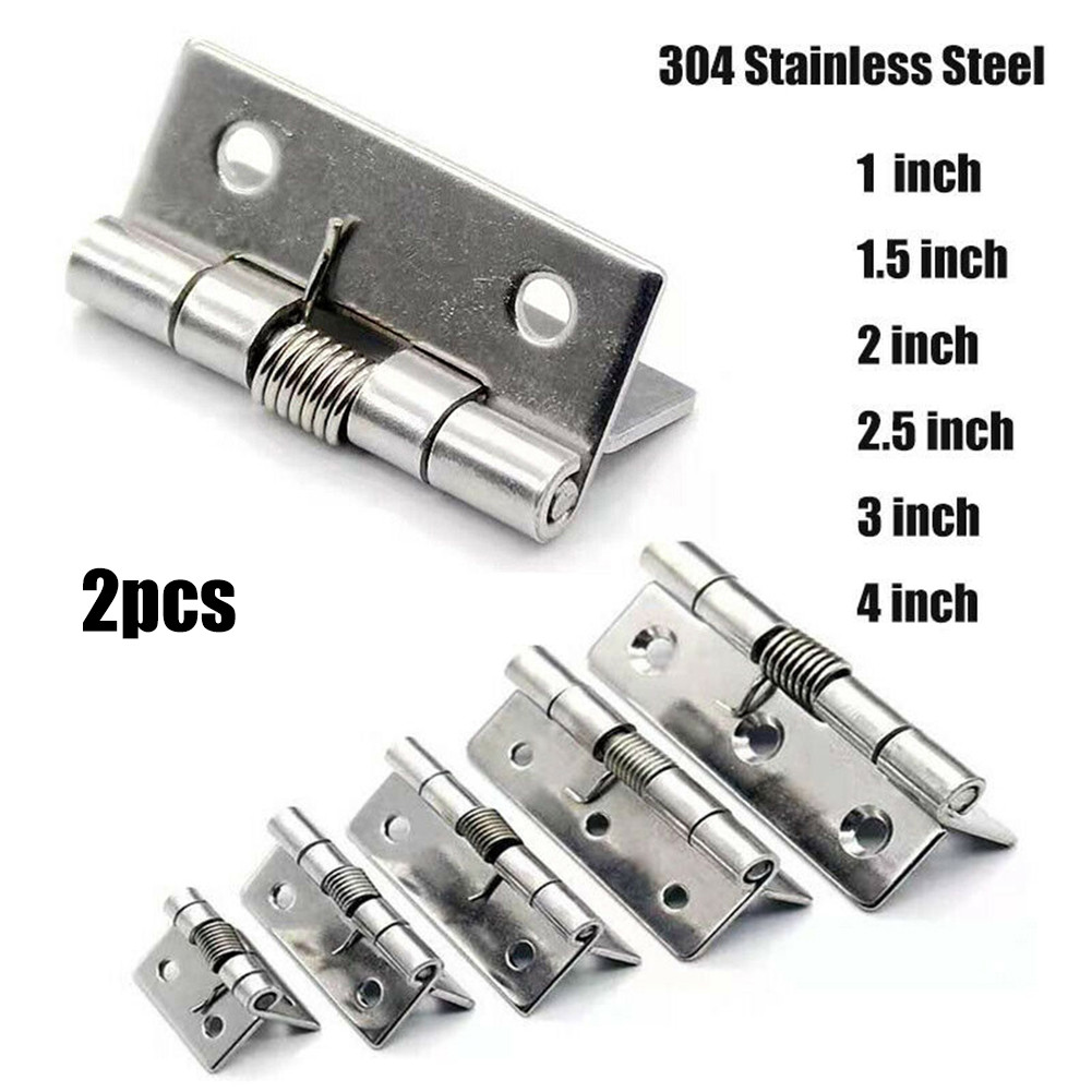 2pcs Self Closing Spring Hinge - Furniture Hardware Replacement Parts ulasan dan harga