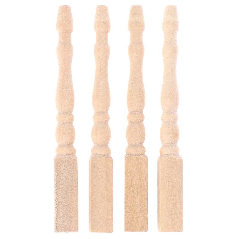 ●4pcs/set 1:12 Dollhouse Minia - Furniture Leg Set ulasan dan harga
