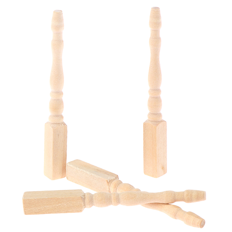 ●4pcs/set 1:12 Dollhouse Minia - Furniture Leg Set ulasan dan harga