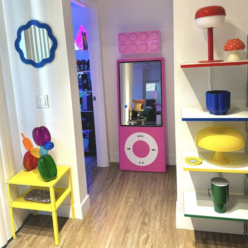 Retro Full-length Mirror Full- - Furniture And Hardware Shop ulasan dan harga